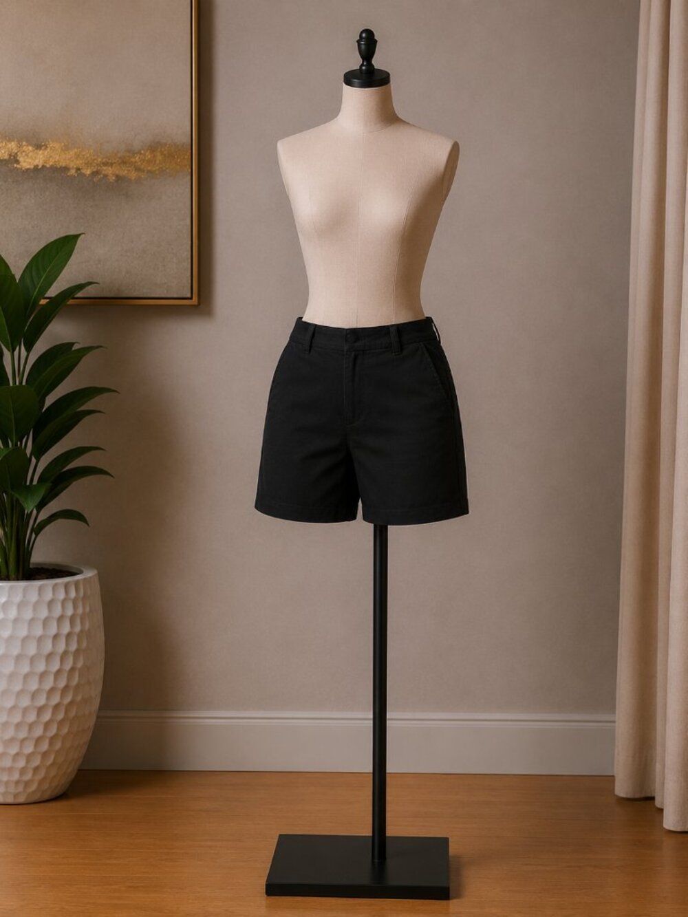 New York & Company Black Women's Bermudas